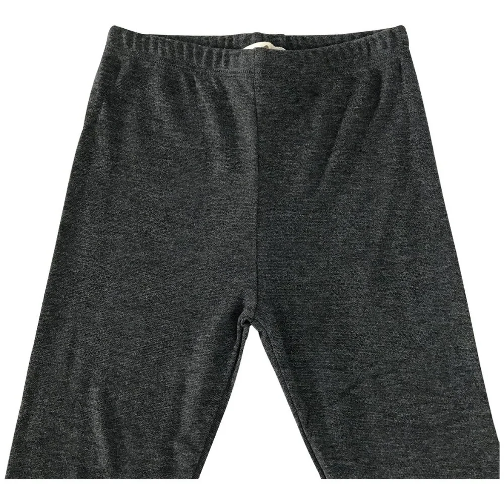 4 Pairs Little Girls Solid Comfort Stretch Soft Active Leggings Pant Black Grey